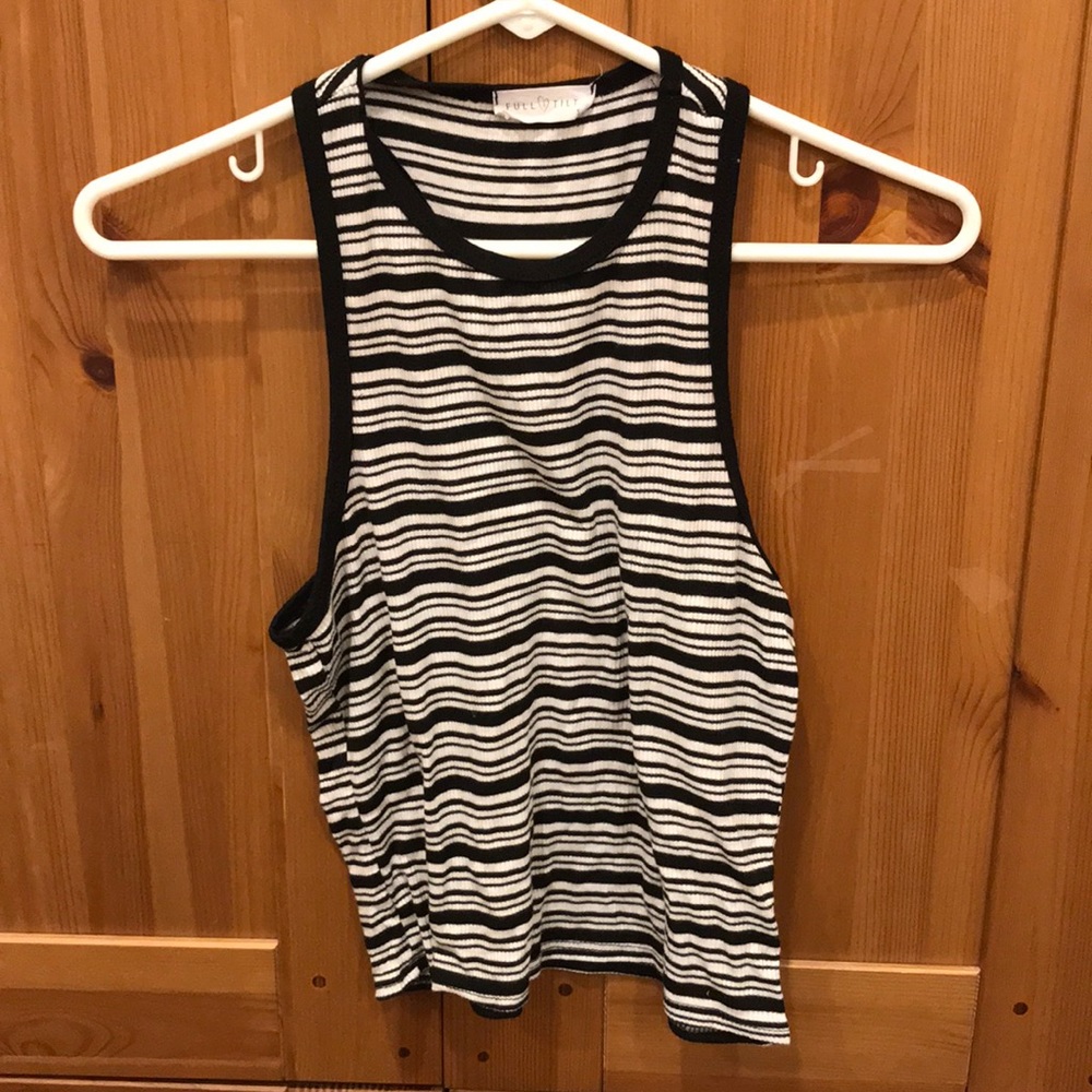 Tillys Full Tilt Striped Tank Top